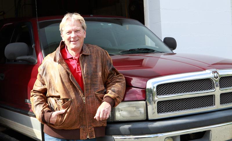 Gary Crump with his 2001 Dodge Ram